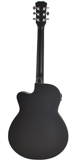 Electro Acoustic Guitar Matt Black Finish  40” Cutaway Dreadnought by Sotendo